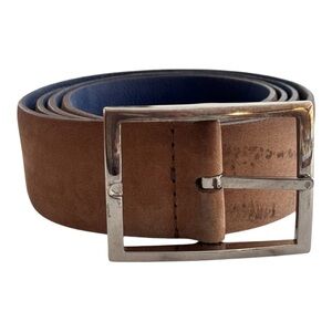 Simonnot Godard Blue and Tan Belt 42